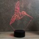 Lampe illusion 3D Colibri Origami