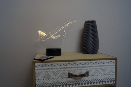 Lampe illusion 3D Concorde