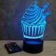 Lampe illusion 3D CupCake