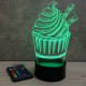 Lampe illusion 3D CupCake