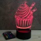 Lampe illusion 3D CupCake