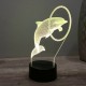 Lampe illusion 3D Dauphin