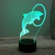 Lampe illusion 3D Dauphin