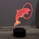 Lampe illusion 3D Dauphin