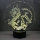 Lampe illusion 3D Dragon Chinois