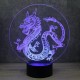 Lampe illusion 3D Dragon Chinois