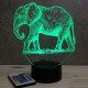 Lampe illusion 3D Ã‰lÃ©phant