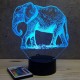 Lampe illusion 3D Ã‰lÃ©phant