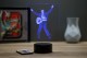 Lampe illusion 3D Elvis Presley et sa guitare