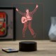 Lampe illusion 3D Elvis Presley et sa guitare