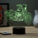 Lampe illusion 3D FatBoy Harley Davidson