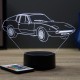 Lampe illusion 3D Fiat 850 Lombardi 1971