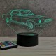 Lampe illusion 3D Ford Mustang GT 1967