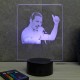 Lampe illusion 3D Freddie Mercury