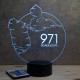 Lampe illusion 3D Guadeloupe