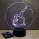 Lampe illusion 3D Gymnaste