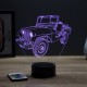 Lampe illusion 3D Jeep Willys M38 A1