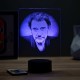 Lampe illusion 3D Johnny Hallyday