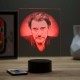 Lampe illusion 3D Johnny Hallyday