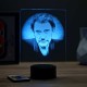 Lampe illusion 3D Johnny Hallyday