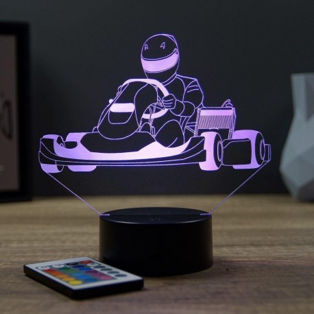 Lampe illusion 3D Karting