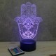 Lampe illusion 3D Main de Fatma