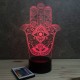 Lampe illusion 3D Main de Fatma