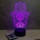 Lampe illusion 3D Main de Fatma