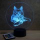 Lampe illusion 3D Maine Coon