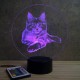 Lampe illusion 3D Maine Coon