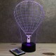 Lampe illusion 3D MontgolfiÃ¨re