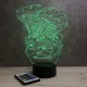 Lampe illusion 3D Harley Davidson Moteur