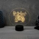 Lampe illusion 3D Moto CafÃ© Racer