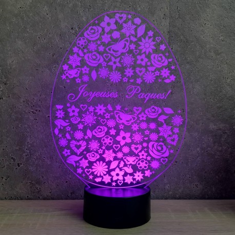 Lampe illusion 3D ÂŒuf de PÃ¢ques