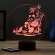 Lampe illusion 3D Panda