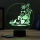 Lampe illusion 3D Panda