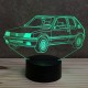 Lampe illusion 3D Peugeot 205 GTI