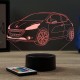 Lampe illusion 3D Peugeot 208 GTI