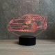 Lampe illusion 3D Porsche 911 GT3RS