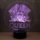 Lampe illusion 3D Queen