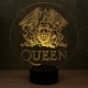 Lampe illusion 3D Queen