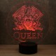 Lampe illusion 3D Queen