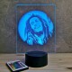 Lampe illusion 3D Reggae Marley