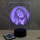 Lampe illusion 3D Reggae Marley