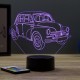 Lampe illusion 3D Renault 4CV 1960