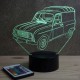 Lampe illusion 3D Renault 4L F4