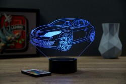 Lampe illusion 3D Renault MÃ©gane 3 RS