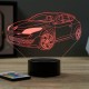 Lampe illusion 3D Renault MÃ©gane 3 RS