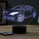 Lampe illusion 3D Renault MÃ©gane 3 RS