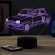 Lampe illusion 3D Renault R5 Turbo 2